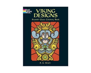 Viking Designs Stained Glass Coloring Book by A. G. Smith