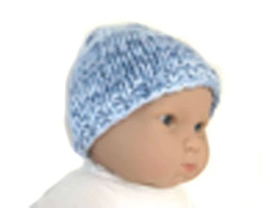 KSS Lightblue Knitted Cotton Cap 13-14" (3-6 Months)