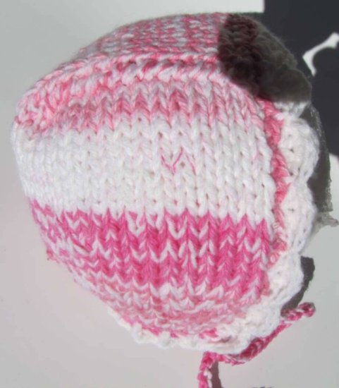 KSS Pink Cotton Bonnet Type Hat 14 - 16