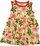 DUNS Organic Cotton "Rosehip" Sleeveless Dress with Gather (98cm/2-3Yrs)