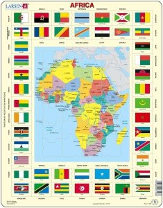 Larsen Map / Flag of Africa Puzzle 70 pcs 023103 KL3