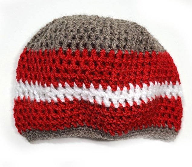 KSS Crochet Beanie with Danish Colors 18 inch (4 years and up) HA-788