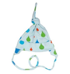 DUNS Organic Cotton Rain Knot Hat with Earflaps