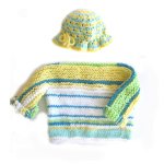 KSS Striped Soft Yellow/White Toddler Sweater (18 Months)