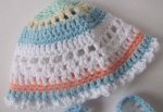 KSS Cotton Knitted/Crocheted Dress and Hat Set (3 Months)