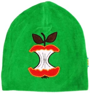 DUNS Organic Cotton Velour Apple on Green Hat