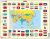 Larsen Map / Flag of Asia Puzzle 70 pcs 023102 KL2