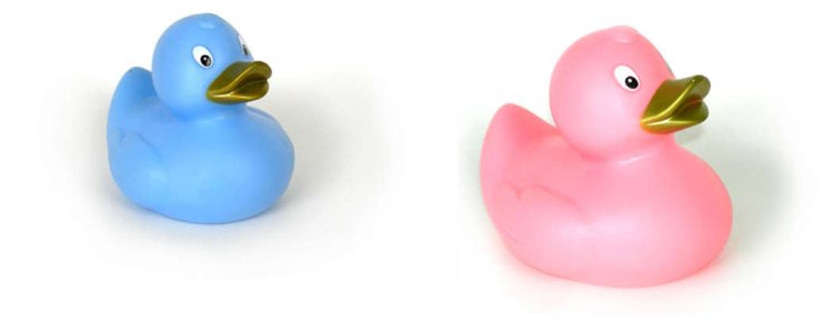 Teddykompaniet Bath Rubber Ducks Pink & Light Blue (Badankor)