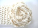 KSS Large Offwhite Crocheted Headband 16-20" (3-5 Years)