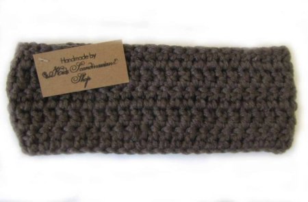 KSS Charcoal Crocheted Headband 17-19" (2-4 Years)