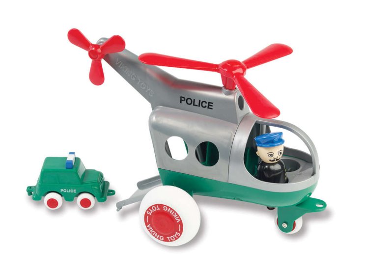 Viking Toys 10" Super Chubbies Police Helicopter 1273