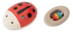 PLAN Toys Wooden Ladybug Bead Rattle 5238