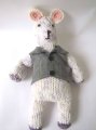 KSS Offwhite Knitted Teddy Bear with a Vest 14" long