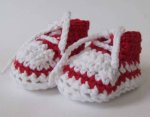 KSS Cotton Crocheted Sneaker Booties (0-3 Months)
