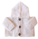 KSS White Hooded Sweater/Cardigan Toddler 1 year
