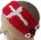 KSS Red Knitted Headband with Danish Flag 13-15" (0-9 Months)