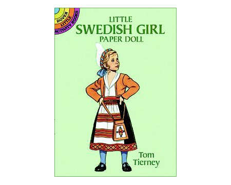 Little Swedish Girl Paper Doll by Tom Tierney - Click Image to Close