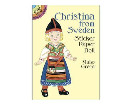 Christina from Sweden Sticker Paper Doll by Yuko Green - Click Image to Close