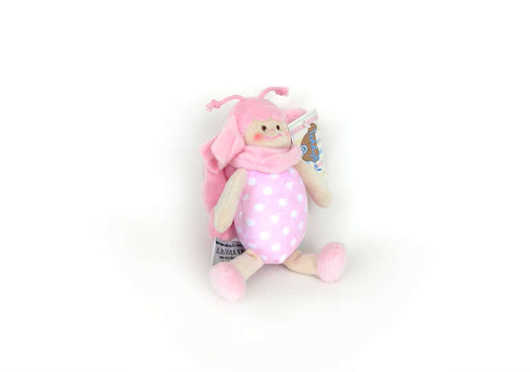 Teddykompaniet Teddy Baby Bee Pink (Bin) - Click Image to Close