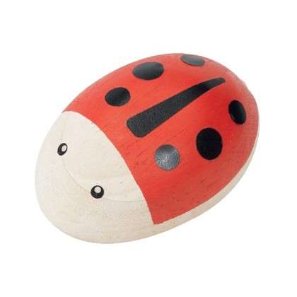 PLAN Toys Wooden Ladybug Bead Rattle 5238
