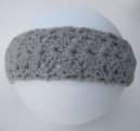 KSS Grey Adjustable Crocheted Headband up to 20" HB-146