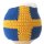 KSS White Beanie with a Swedish Flag 14-16" (6-24 Months) HA-238