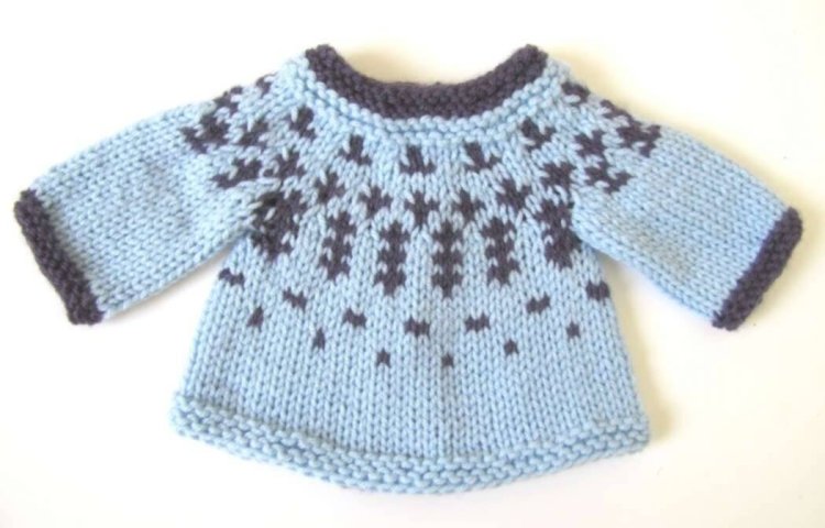 KSS Heavy Blue Traditional Sweater and Cap 3 Months - Click Image to Close