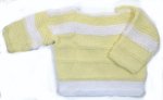 KSS Yellow and White Pullover Sweater (3-4 Years) KSS-SW-300-EB