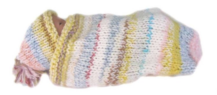 KSS Pastel Baby Cocoon with a Hat 0 - 3 Months - Click Image to Close