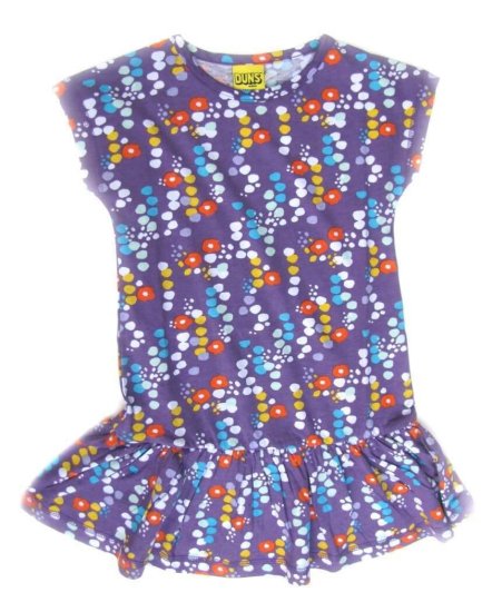 DUNS Organic Cotton purple Cap Sleeve Dress (3-4 Years) - Click Image to Close