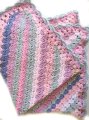 KSS Striped Baby Cotton Blanket 25"x21" Newborn and up