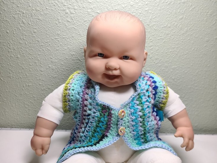 KSS Multi colored Granny  Sweater/Vest (12-24 Months) SW-1088