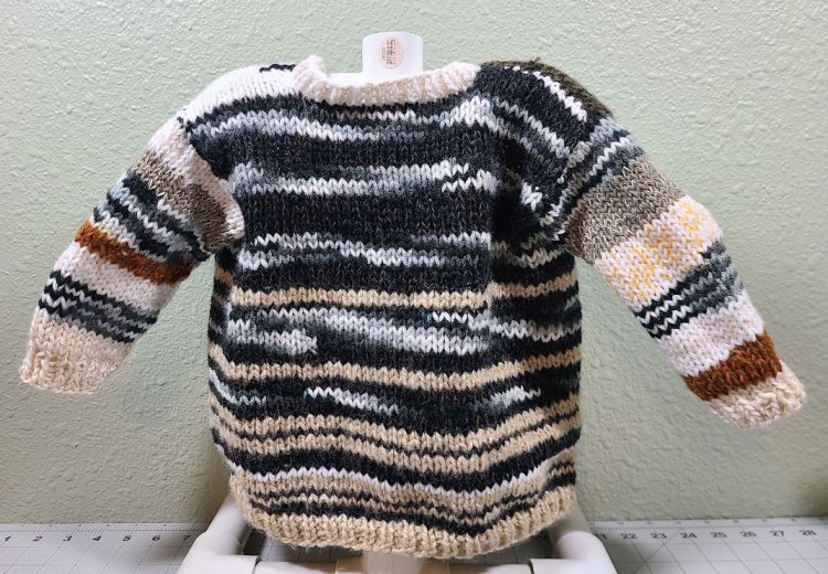 KSS Black/Grey Colored Soft Pullover Sweater  (6-8Years) SW-1075