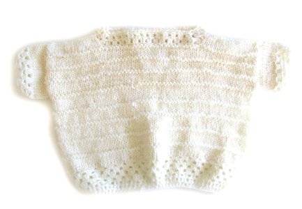 KSS White Short Sleeve Pullover Sweater (3 - 4 Years) SW-552