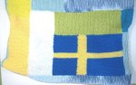 KSS Swedish Flag Large Blanket 34x44" Newborn and up BB-115
