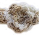KSS Brown/Beige Crocheted Cotton Headband 16-18"