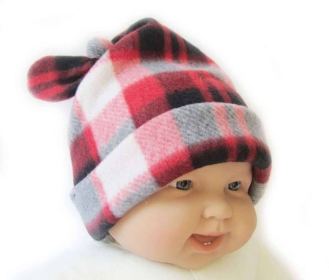 KSS Country Plaid Fleece Knot Hat (1 - 3 Years)