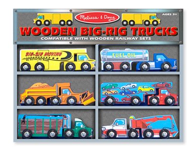 Melissa & Doug Wooden Big-Rig Trucks