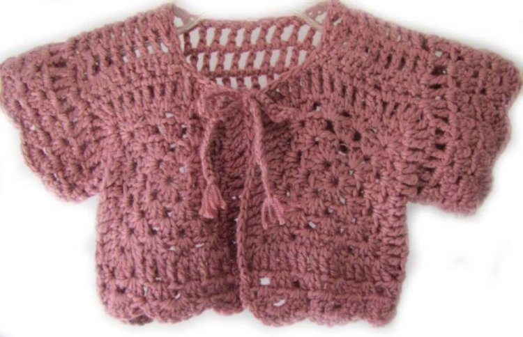 KSS Pink Colored Granny Sweater/Jacket (18 - 24 Months) - Click Image to Close