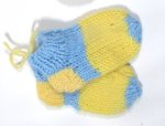 KSS Light blue/Yellow Knitted Socks (3-6 Months) KSS-BO-126