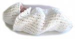 KSS White Heavy Baby Cocoon with a Hat 0 - 3 Months
