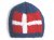KSS Small Navy Beanie with a Danish Flag 13" (0 - 3 Months)
