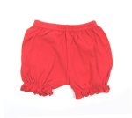 KSS Plain Red 100% Cotton Frilly Panty 12-24M PANTY-RED-12M