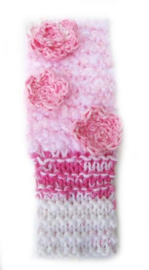 KSS Pink Colored Knitted Headband 15-18" - Click Image to Close
