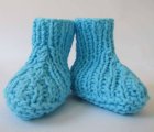 KSS Cotton Knitted Turqoise Booties (6 - 9 Months) BO-036
