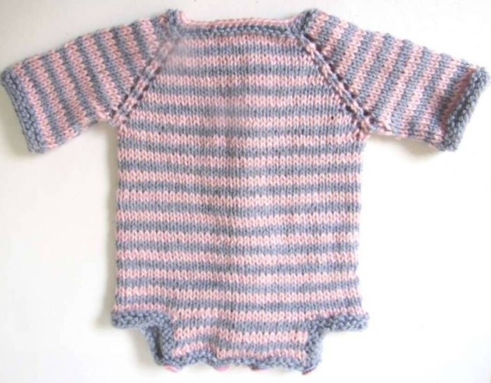 KSS Pink and Grey Onesie 6 Months - Click Image to Close