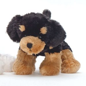 Teddykompaniet Mischevous Dog 7" Black & Brown