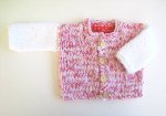 KSS White/Red Heavy Sweater/Cardigan (12 Months) SW-823