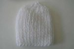 White Baby Winter Hat 9-11" (0-6 Months)