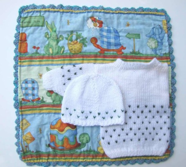 KSS Baby Blanket and Sweater Set Newborn and up SET-001 - Click Image to Close